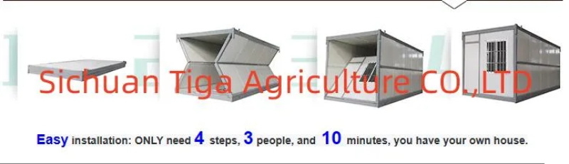 Oficina plegable de alta calidad Alojamiento econ&oacute;mico Casas prefabricadas plegables Casa prefabricada de acero (17)