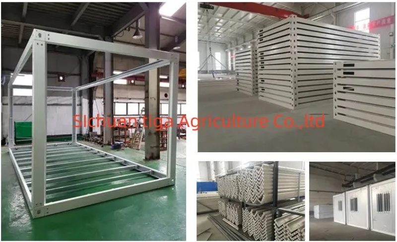 Oficina plegable de alta calidad Alojamiento econ&oacute;mico Casas prefabricadas plegables Casa prefabricada de acero (6)